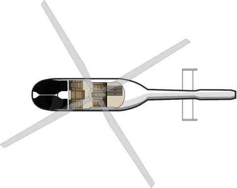 BHS Aviation: Airbus Helicopters EC135 - Schematische Darstellung